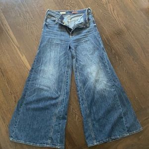 Pilcro/Anthropologie extra wide leg jeans